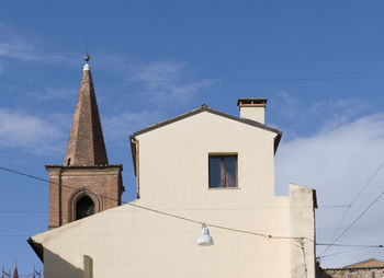 Low angle view of building against sky