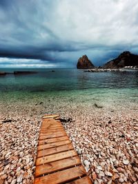 Scenic view of sea against sky