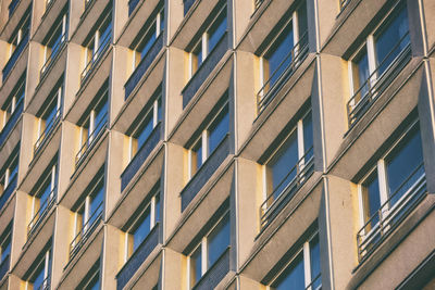 Low angle view of building with windows