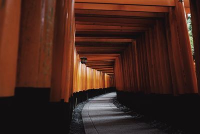 Empty corridor of shrine