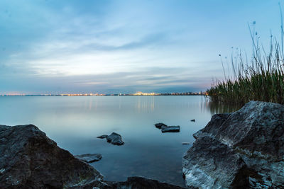 Scenic view of sea against sky