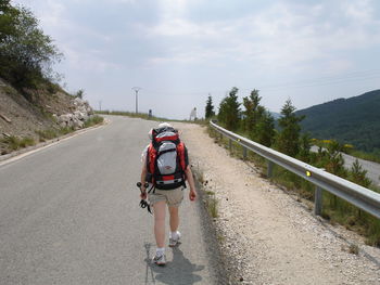 Road passing through landscape