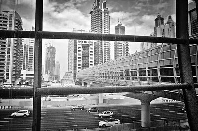 Buildings in city against sky