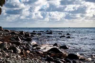 Scenic view of sea against sky