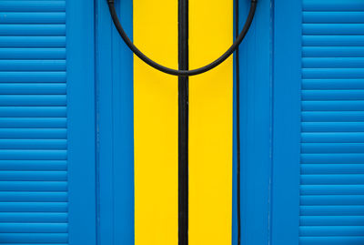 Detail shot of closed shutter