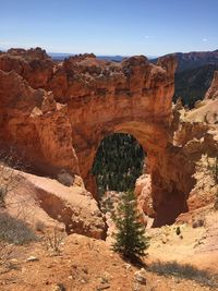 View of rock formations