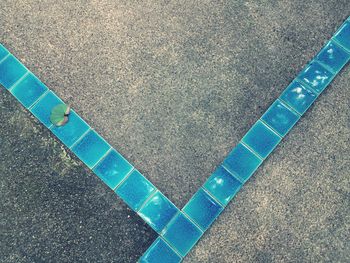 High angle view of swimming pool