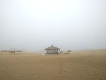 Scenic view of desert against sky