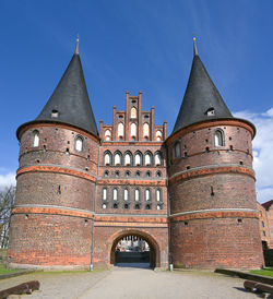 Low angle view of old building