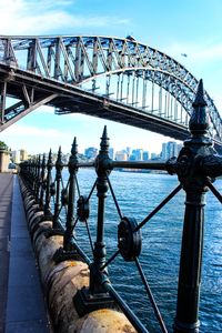 View of bridge over sea