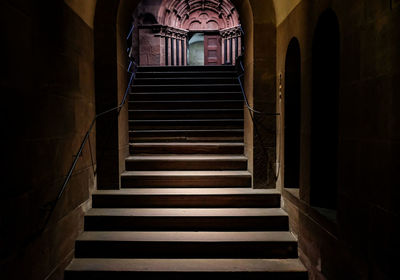 Low angle view of staircase in building