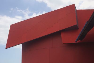 Low angle view of building against sky