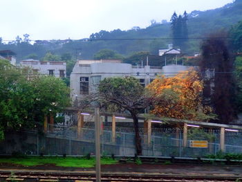 Built structure with trees in background