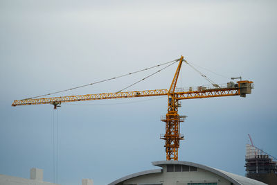 Crane against clear sky