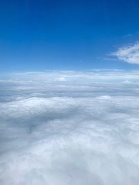 Aerial view of clouds in sky