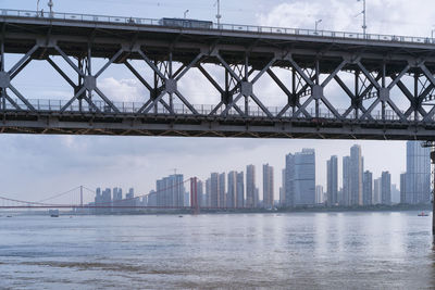 A bridge over a river