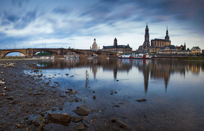 View of dresden waterfront 