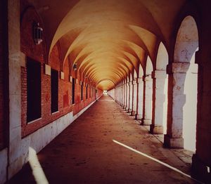 Empty corridor of building