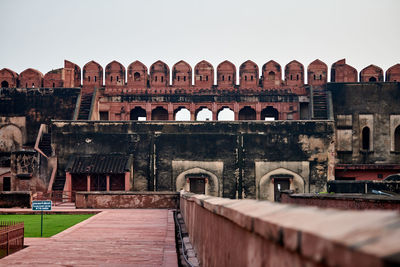 View of historic building against clear sky