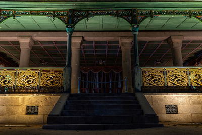 Low angle view of staircase of building