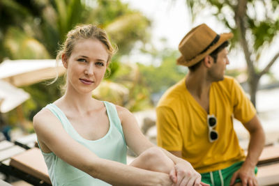 Couple at water