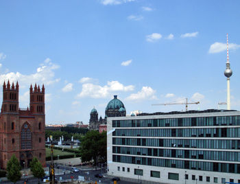 View of city against sky
