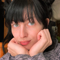 Close-up of young woman