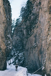 Scenic view of snow covered mountain against sky
