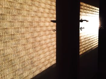 Close-up of shadow on wall