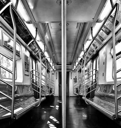 Train at railroad station