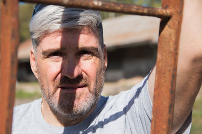 Close up portrait of mature man