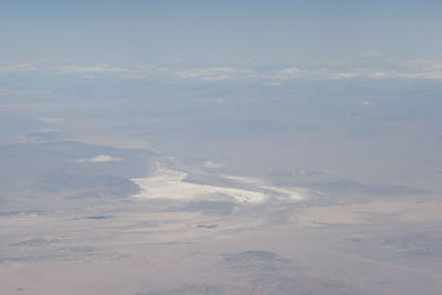 Aerial view of landscape against sky