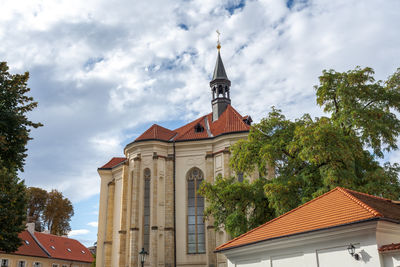 Low angle view of building against sky