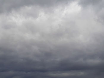 Low angle view of storm clouds in sky