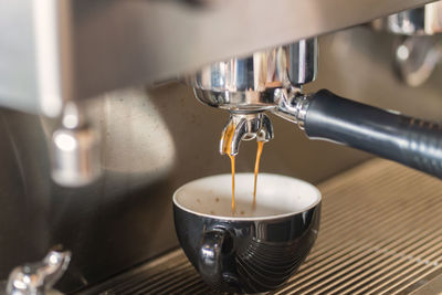 Close-up of espresso maker