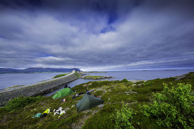 Scenic view of sea against sky