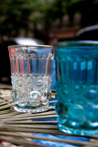 Close-up of drink in glass on table