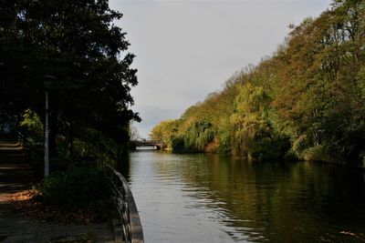 Scenic view of river against sky