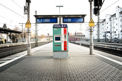 Railroad station platform