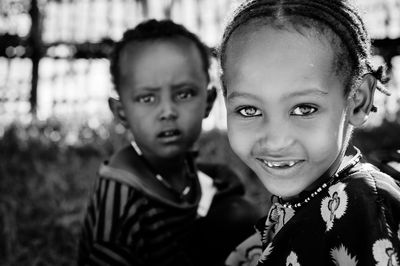 Portrait of smiling boy