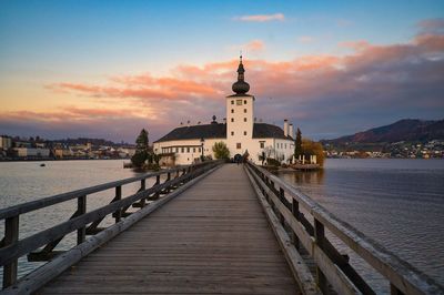 November evening at schloss ort castle