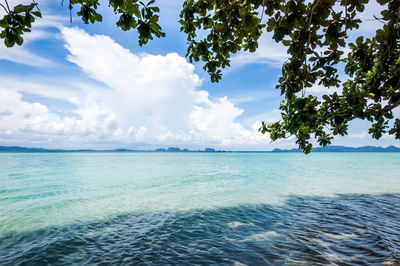 Scenic view of sea against sky