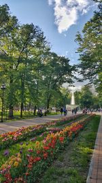 People in park