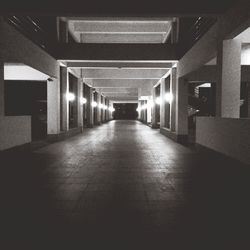 Empty corridor of building