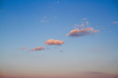 Scenic view of blue sky and clouds