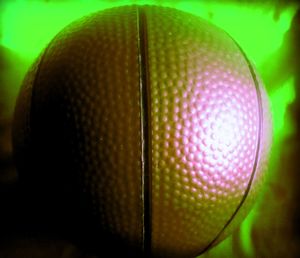 Close-up of illuminated ball