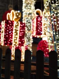 Close-up of multi colored lights