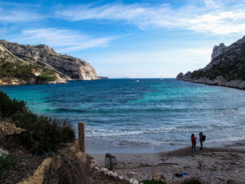 Scenic view of sea against sky