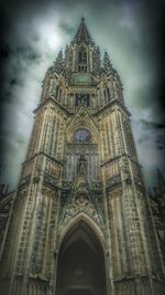 Low angle view of church against sky