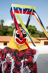 Dancing devils of chuao during the celebration of corpus christi